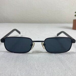 Genuine Ralph Lauren Black Rectangular Sunglasses Metal Frame